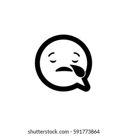 emoticon emotion dialog icon vector illustration