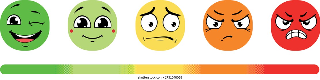 Emoticon Evaluation Icon Feedback Icon Smiley Stock Vector (Royalty ...