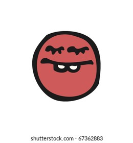 caricatura de cara emoticono