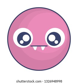 emoticon face with crazy teeth