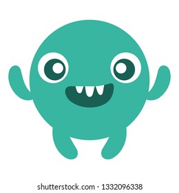 emoticon face with crazy teeth
