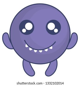 emoticon face with crazy teeth