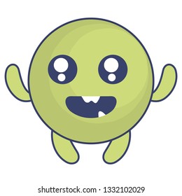 emoticon face with crazy teeth