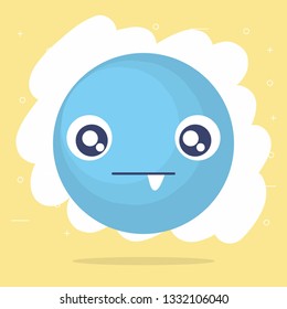 emoticon face with crazy teeth