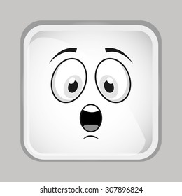 emoticon face design, vector illustration eps10 graphic 