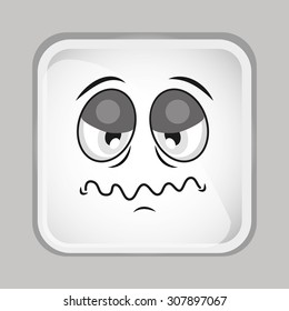 emoticon face design, vector illustration eps10 graphic 
