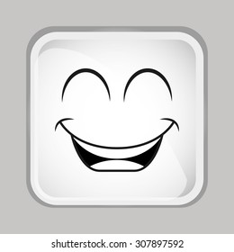 emoticon face design, vector illustration eps10 graphic 