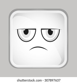 emoticon face design, vector illustration eps10 graphic 