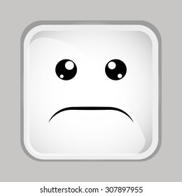 emoticon face design, vector illustration eps10 graphic 