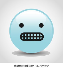 emoticon face design, vector illustration eps10 graphic 