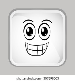 emoticon face design, vector illustration eps10 graphic 