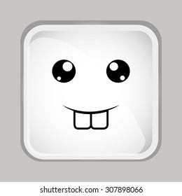 emoticon face design, vector illustration eps10 graphic 