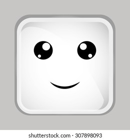 emoticon face design, vector illustration eps10 graphic 