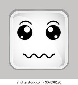 emoticon face design, vector illustration eps10 graphic 