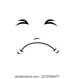 emoticon face emoticon, line style icon vector illustration design