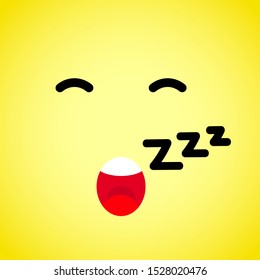 Emoticon face. Square emojis. Flat cartoon style. Face funny backgound. Vector illustration