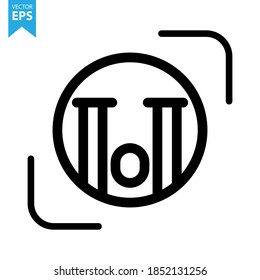 Icono de línea vector de cara emoticono. Ilustración vectorial Eps10.
