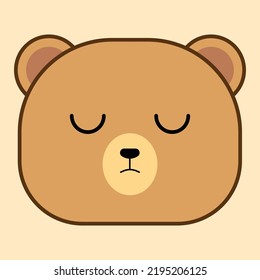 Emoticon Faces Bear Kawaii Cute