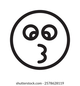 Emoticon featuring a pouting expression, often used to convey feelings of dissatisfaction, frustration, or a playful mood.