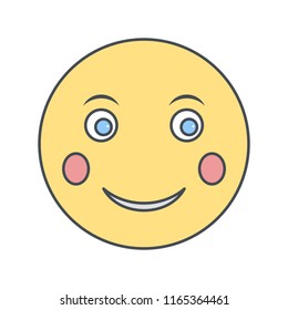 Illustration Blush Emoji Icon 스톡 일러스트 1330030940 | Shutterstock