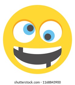 
Emoticon flat design for expression of feelings
