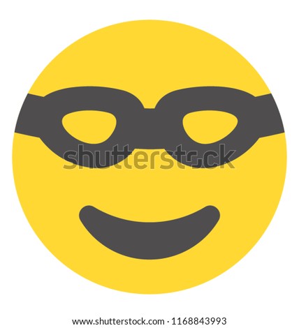 
Emoticon flat design for expression of feelings
