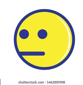 emoticon, flat, vector icon, white background