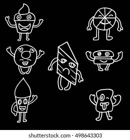Emoticon food funny elements