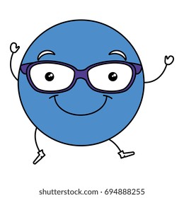 emoticon with glasses character