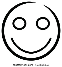 an emoticon with a happy expression