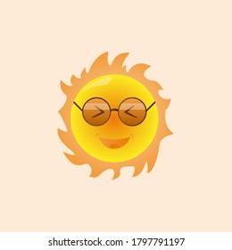 Emoticon Happy Sun Summer Time