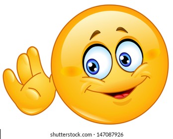 Listen Emoji Images, Stock Photos & Vectors | Shutterstock