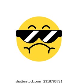 Emoticon icon of Bodyguard, Vector and Illustration.