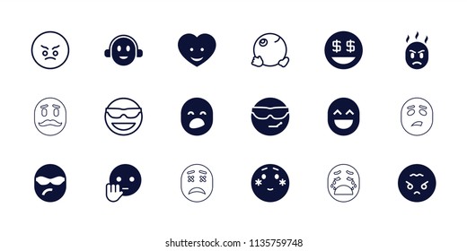 Cute Icons Set 18 Editable Filled Stock Vector Royalty Free 794303179