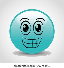 emoticon icon design, vector illustration eps10 graphic 