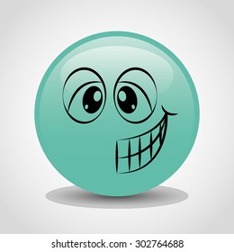 emoticon icon design, vector illustration eps10 graphic 