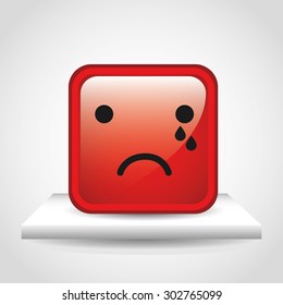 emoticon icon design, vector illustration eps10 graphic 