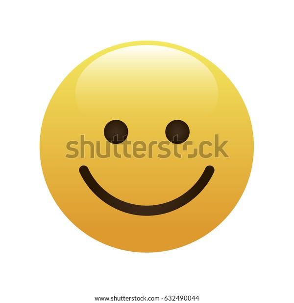 Emoticon Icon Emoji Isolated On White Stock Vector (Royalty Free) 632490044