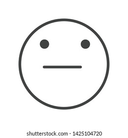 Emoticon Icon Face Expression Illustration. Modern Vector Design in Minimal Style