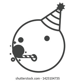 Emoticon Icon Face Expression Illustration. Modern Vector Design in Minimal Style
