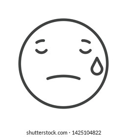 Emoticon Icon Face Expression Illustration. Modern Vector Design in Minimal Style