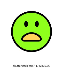 Emoticon icon illustration vector template