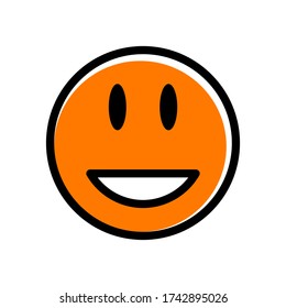Emoticon icon illustration vector template