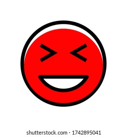 Emoticon icon illustration vector template