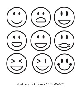 emoticon icon logo design template
