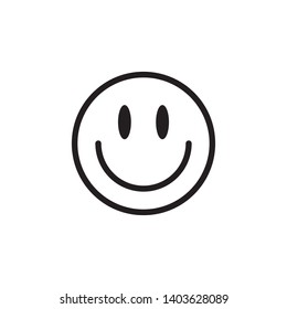 Emoticon icon logo vector design template