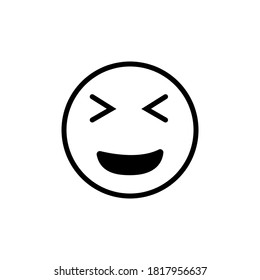 emoticon icon on white background