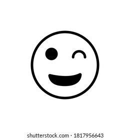 emoticon icon on white background