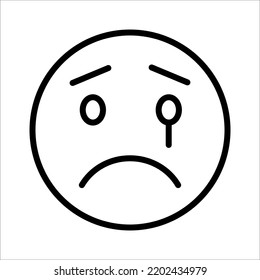 Emoticon Icon On White Background Stock Vector (Royalty Free ...