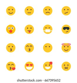 Emoticon icon set